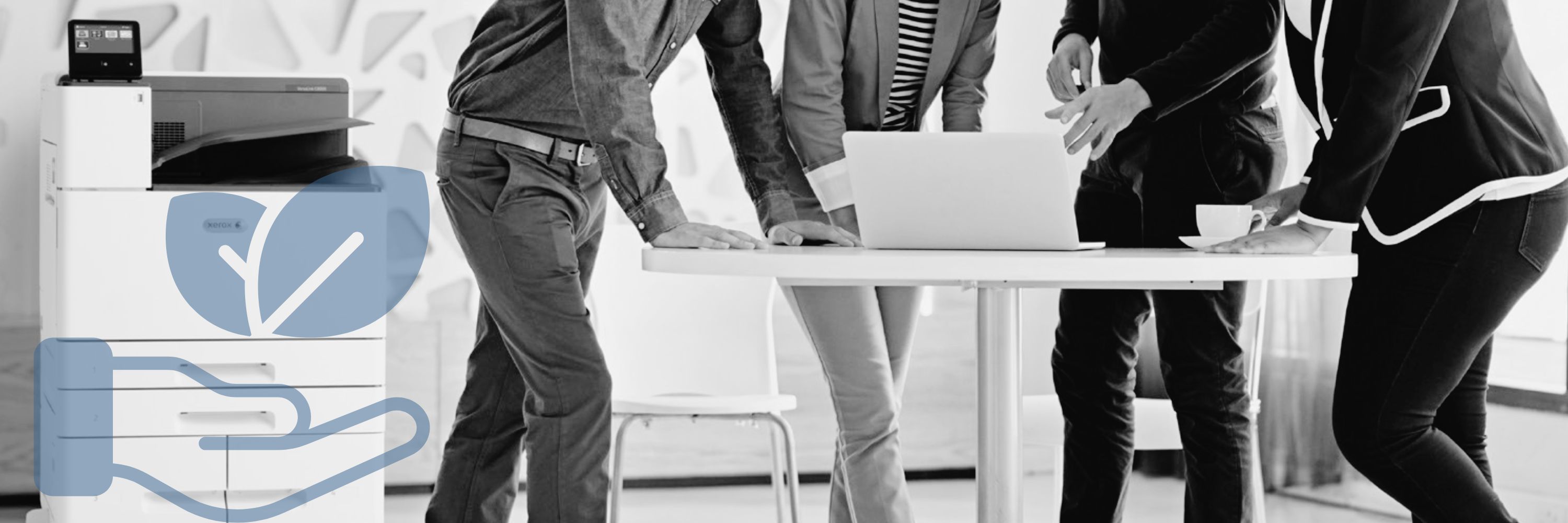 Workgroup near a Xerox printer