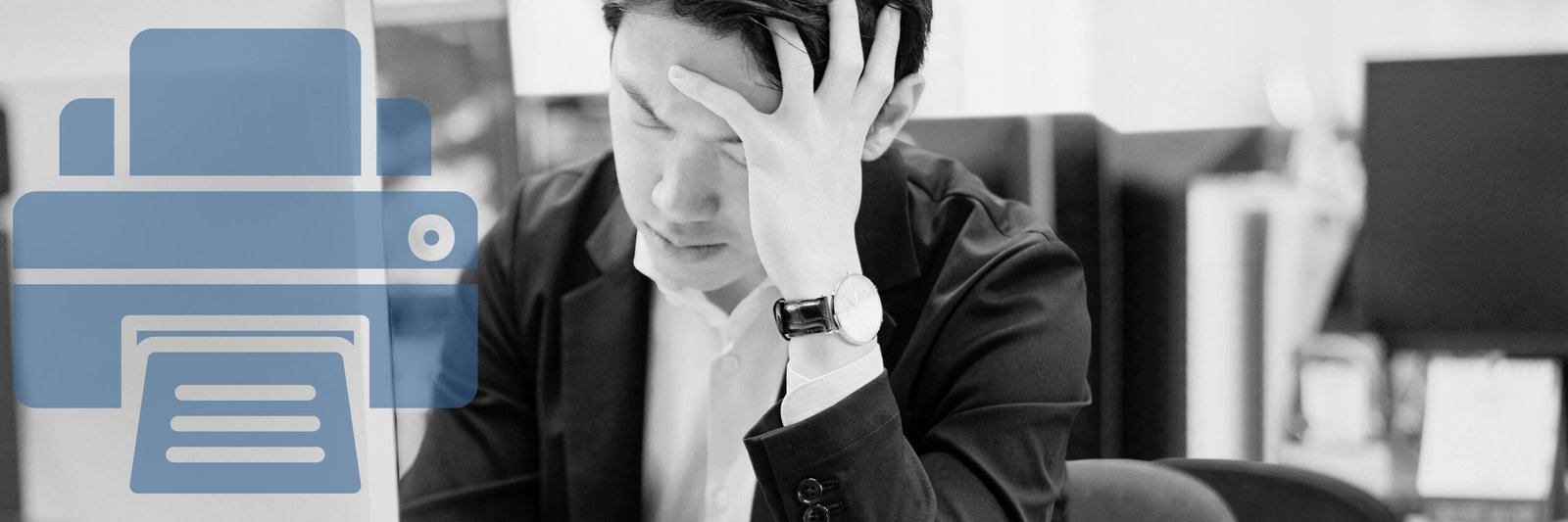 Business person stressed