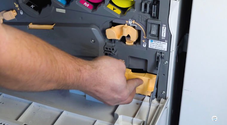 How to Replace Waste Toner Container on Xerox AltaLink C8000 or B8000 Series_Step 6