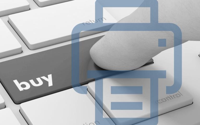 Person buying online