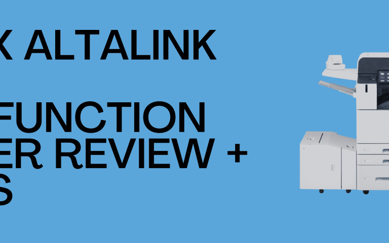 Xerox AltaLink C8155 Multifunction Printer Review