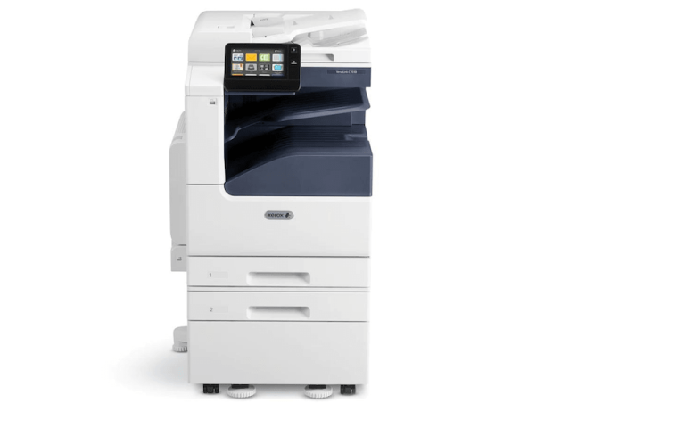 A front view of the Xerox VersaLink C7030