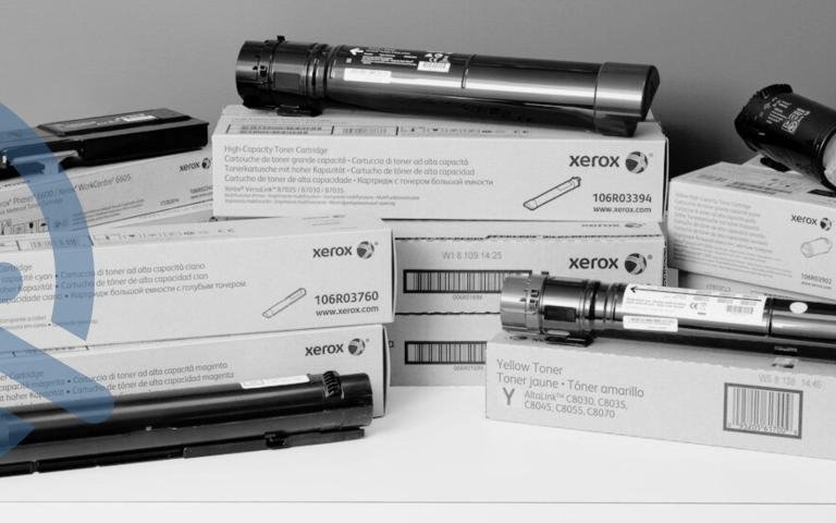 Xerox Everyday Toner cartridges and boxes