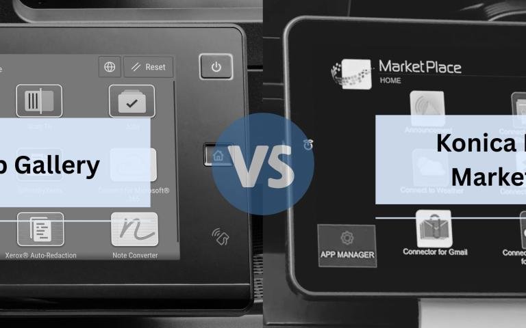 Xerox App Gallery vs. Konica Minolta MarketPlace