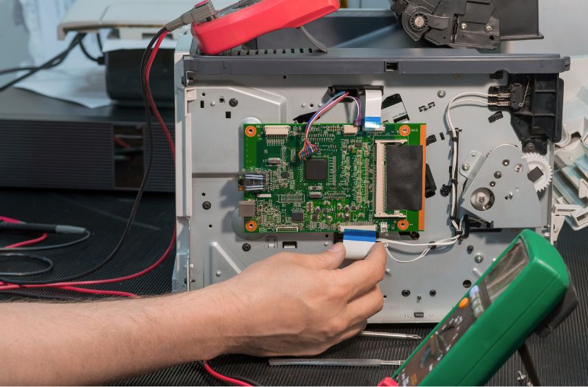 Internal components of laser printer_assembly circuit board