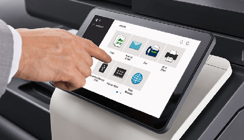 Konica Minolta Bizhub C360i user interface example