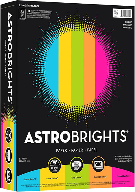 Neenah Astrobrights Color Paper