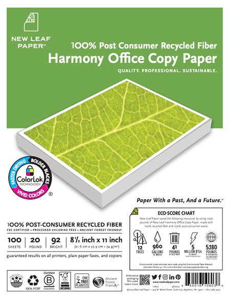 Harmony Office Copy Paper (New Leaf)