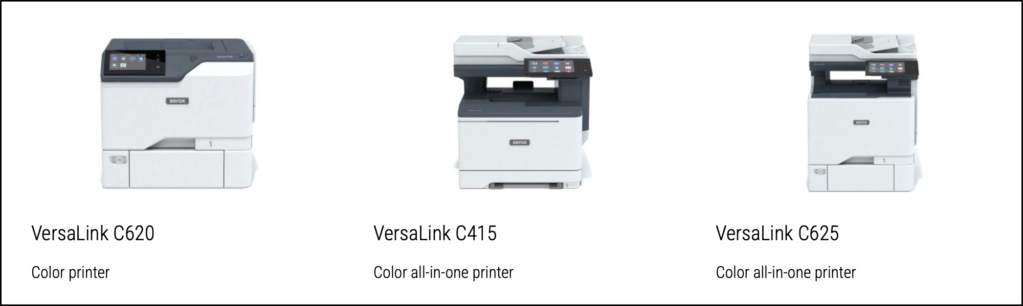 Color A4 VersaLink models