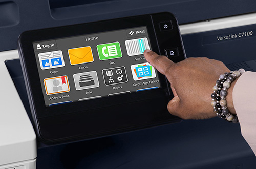 Xerox VersaLink C7130 user interface example