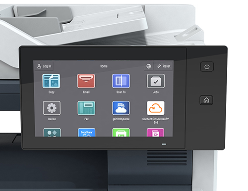 Xerox VersaLink C625 touch screen UI